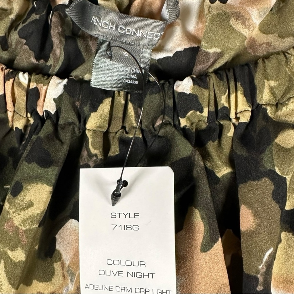French Connection Adeline Dream Off Shoulder Mini Tunic Dress Size Small NWT - Picture 12 of 13